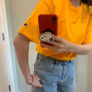 brand new yellow champion shirt